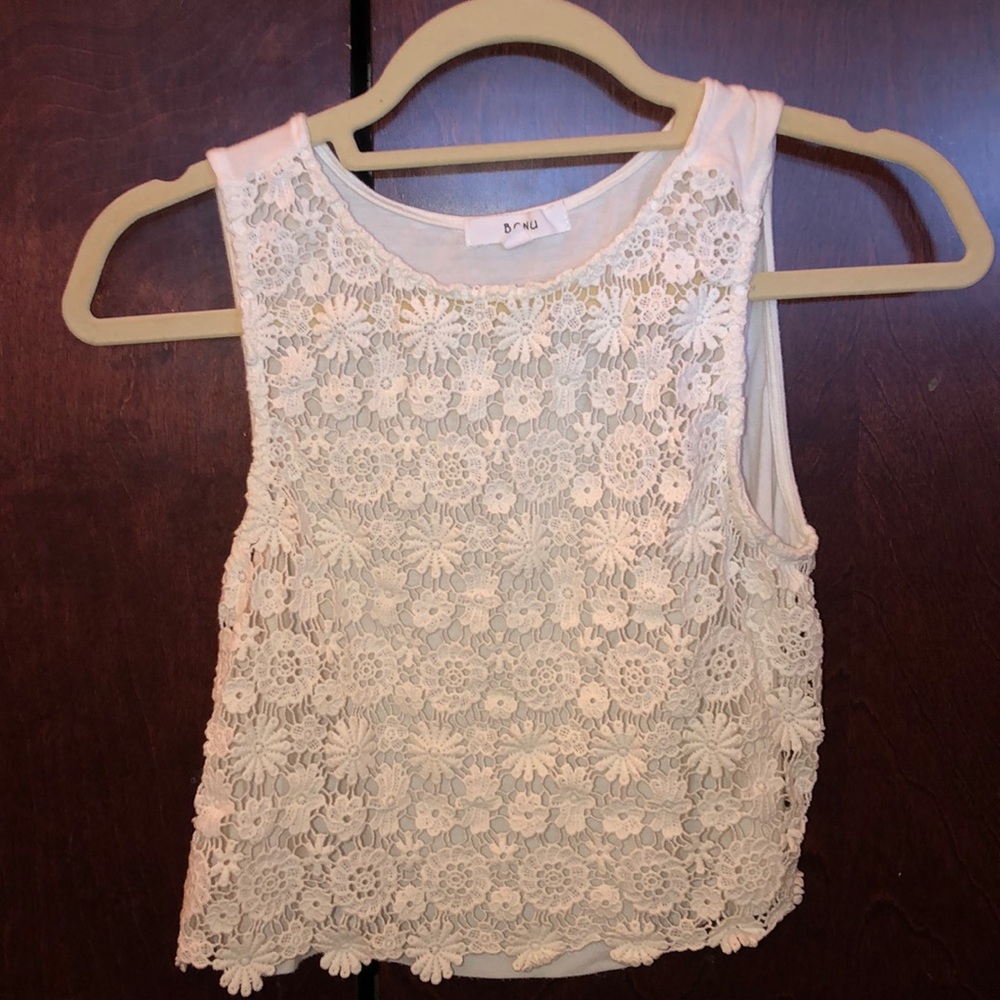 Floral cropped tank